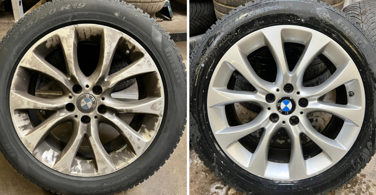 Nettoyage des Jantes d’une BMW X3 à Bennwihr Gare proche Colmar